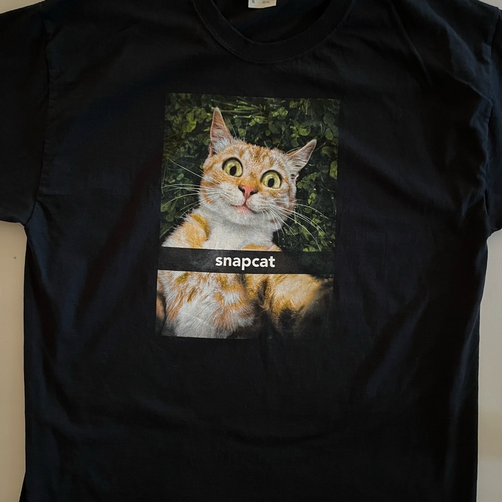 Snapcat Snapchat T-shirt vintage size XL